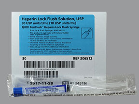 HEPARIN FLUSH 30 UNITS/3 ML (10 UNITS/ML) SYRINGE