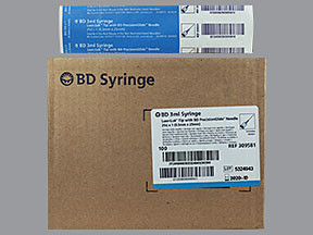 BD 3 ML SYRINGE 25GX1"