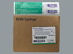 BD 3 ML SYRINGE WITH NEEDLE