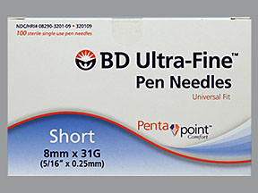 BD UF SHORT PEN NEEDLE 8MMX31G