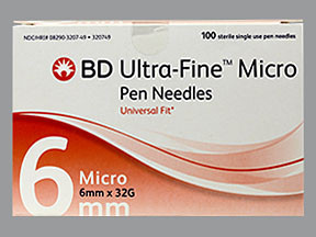 BD UF MICRO PEN NEEDLE 6MMX32G