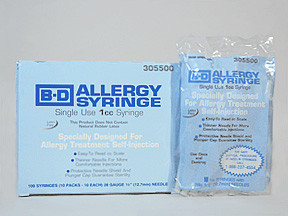 BD ALLERGY SYRINGE-NEEDLE 1 ML