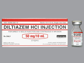 DILTIAZEM 50 MG/10 ML VIAL