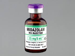MIDAZOLAM HCL 5 MG/ML VIAL