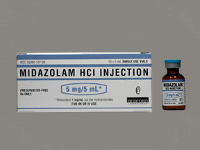 MIDAZOLAM HCL 1 MG/ML VIAL