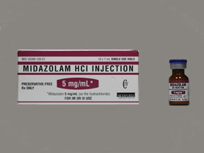 MIDAZOLAM HCL 5 MG/ML VIAL