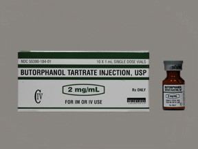 BUTORPHANOL 2 MG/ML VIAL