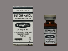 BUTORPHANOL 2 MG/ML VIAL