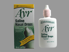AYR SALINE 0.65% NOSE DROPS
