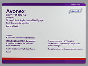 AVONEX PREFILLED SYR 30 MCG KIT