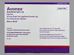 AVONEX 30 MCG VIAL KIT