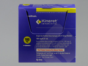 KINERET 100 MG/0.67 ML SYRINGE