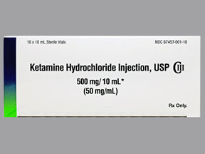 KETAMINE 500 MG/10 ML VIAL