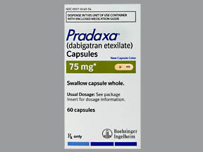 PRADAXA 75 MG CAPSULE