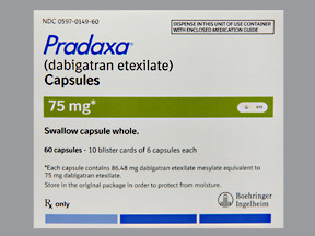 PRADAXA 75 MG CAPSULE