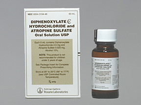 DIPHENOXYLATE-ATROPINE 2.5-0.025 MG/5 ML LIQUID