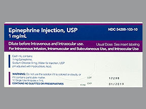 EPINEPHRINE 1 MG/ML AMPUL