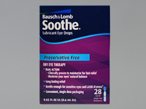 SOOTHE LUBRICANT EYE DROPS