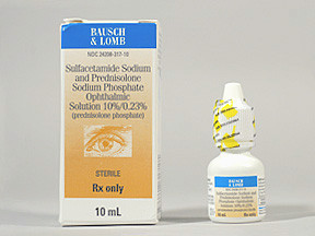 SULF-PRED 10-0.23% EYE DROPS