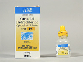 CARTEOLOL HCL 1% EYE DROPS