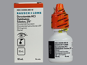 DORZOLAMIDE HCL 2% EYE DROPS