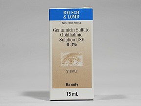 GENTAMICIN 0.3% EYE DROPS