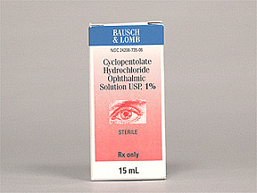 CYCLOPENTOLATE 1% EYE DROPS