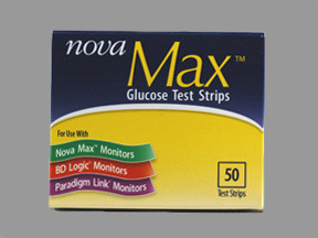 NOVA MAX GLUCOSE TEST STRIP