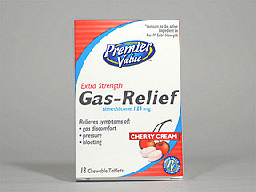 GAS RELIEF 125 MG CHEW TABLET
