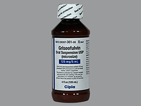 GRISEOFULVIN 125 MG/5 ML SUSP