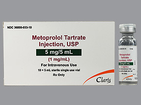 METOPROLOL TART 5 MG/5 ML VIAL