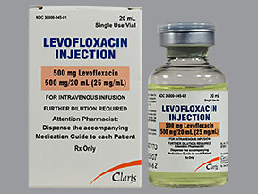 LEVOFLOXACIN 500 MG/20 ML VIAL