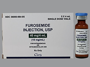 FUROSEMIDE 40 MG/4 ML VIAL