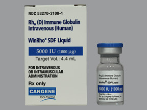 WINRHO SDF 5,000 UNIT VIAL