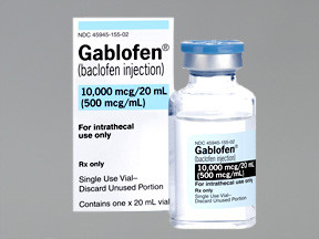 GABLOFEN 10,000 MCG/20 ML VIAL