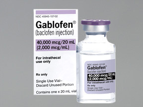 GABLOFEN 40,000 MCG/20 ML VIAL