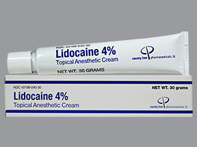 LIDOCAINE 4% CREAM