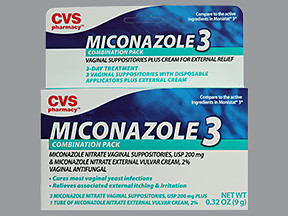 CVS MICONAZOLE 3 COMBO PACK