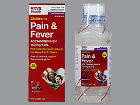 CVS CHILD PAIN-FEVER 160 MG/5