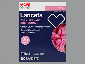 CVS THIN 26G LANCETS