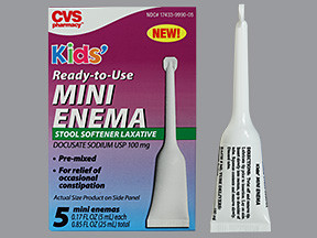 CVS KIDS 100 MG MINI ENEMA