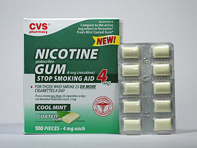 CVS NICOTINE 4 MG CHEWING GUM