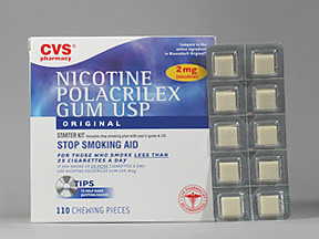 CVS NICOTINE 2 MG CHEWING GUM