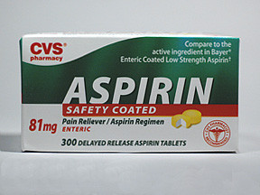 CVS ASPIRIN EC 81 MG TABLET