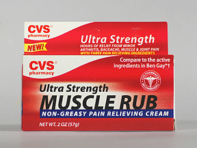 CVS MUSCLE RUB ULTRA STR CREAM