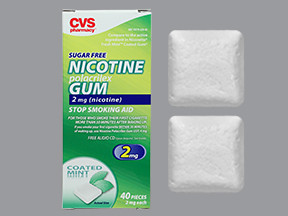 CVS NICOTINE 2 MG CHEWING GUM