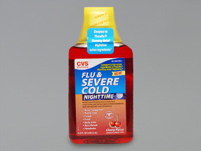 CVS FLU & SEVERE COLD LIQUID