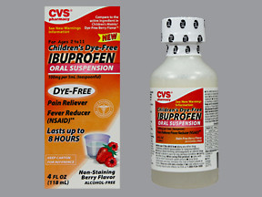 CVS CHLD IBUPROFEN 100 MG/5 ML