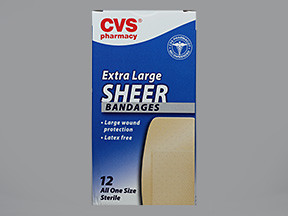 CVS SHEER EXTRA LARGE BANDAGE