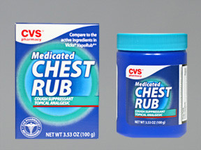 CVS MEDICATED CHEST RUB